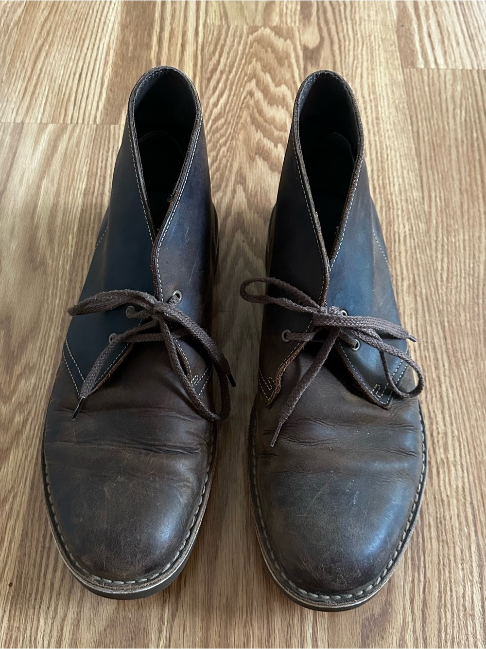 Clarks Brown Beeswax Leather Chukka Desert Boots